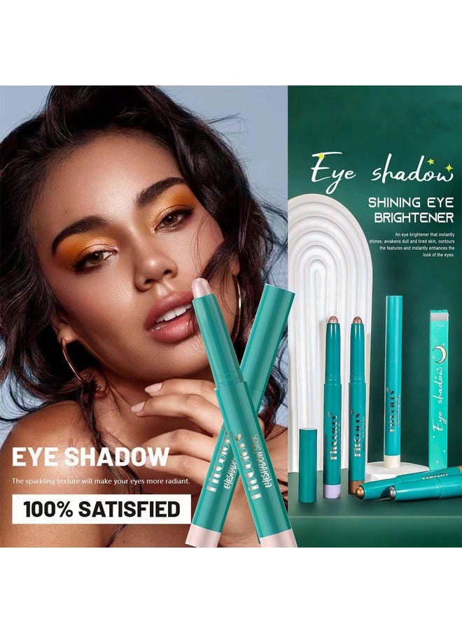 Eyeshadow Stick Eye Shadow Brightener Stick Eyeliner Pencil Cream Shimmer Glitter Smooth Eyeshadow Stick Pencil Nude Korea Primer Highlighter Natural Waterproof Long Lasting Soft Pink # 01