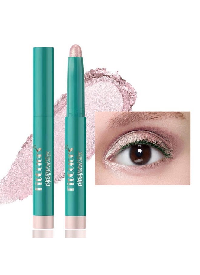 Eyeshadow Stick Eye Shadow Brightener Stick Eyeliner Pencil Cream Shimmer Glitter Smooth Eyeshadow Stick Pencil Nude Korea Primer Highlighter Natural Waterproof Long Lasting Soft Pink # 01