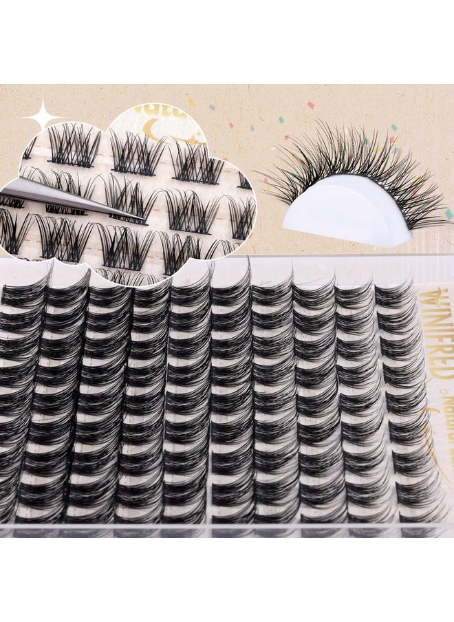 Wispy Lash Clusters Natural Look Individual Lashes C Curl Cluster Eyelash Extensions 10-16Mm Diy Eyelash Clusters Natural Lash Extension Waterproof Lashes Clusters