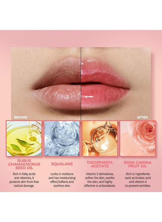 Moisturizing Lip Oil, No-Sticky Tinted Lip Gloss For Dry Lips Lip Balm Lip Care, Shiny And Vegan Tinted Lip Gloss 0.16Oz - O5 Athena