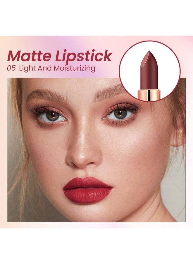 Nude Lipstick Matte Sets,Light To Dark Velvet Lipstick For Women Long Lasting Waterproof 24 Hours Lip Stick Lip Stain Makeup Gift Sets,Labiales Mate 24 Horas Originales
