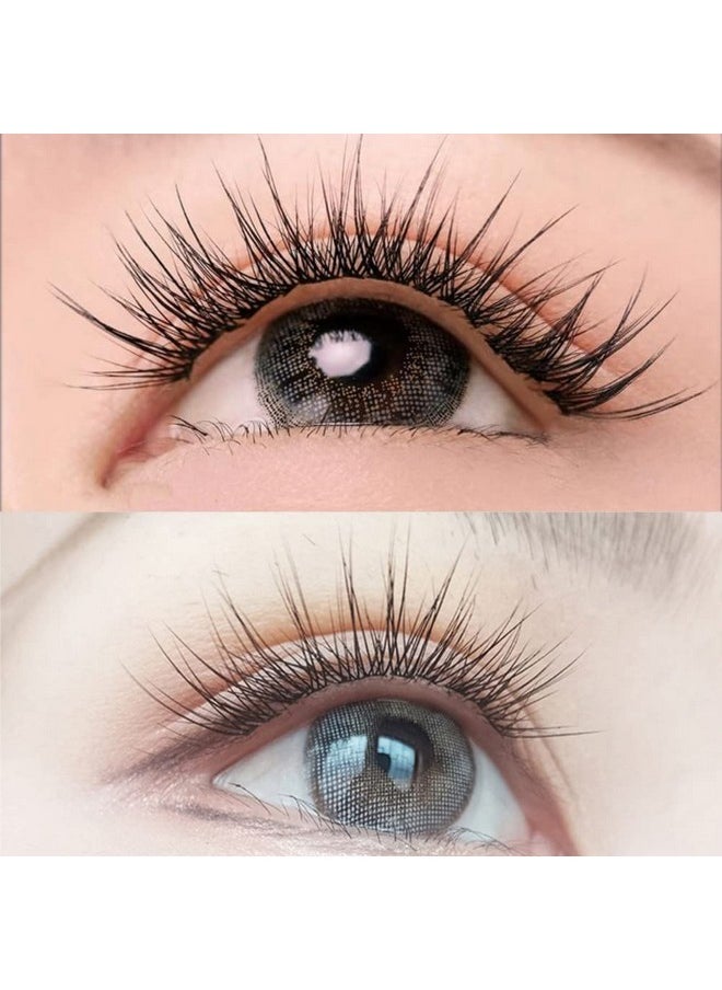 Individual Lashes Natural Cluster Lashes 12 Roots C Curl 0.1Mm Thickness 8-14Mm Mix Faux Mink Diy Individual Eyelashes 160 Pcs (Cluster-27)