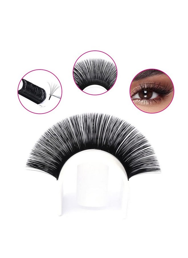 Eyelash Extensions Lashes D Curl Lash Extensions Mixed Tray 15-20Mm 0.07 Soft Easy Fan Volume Lashes Supplies (0.07-D, 15~20Mm Mix)