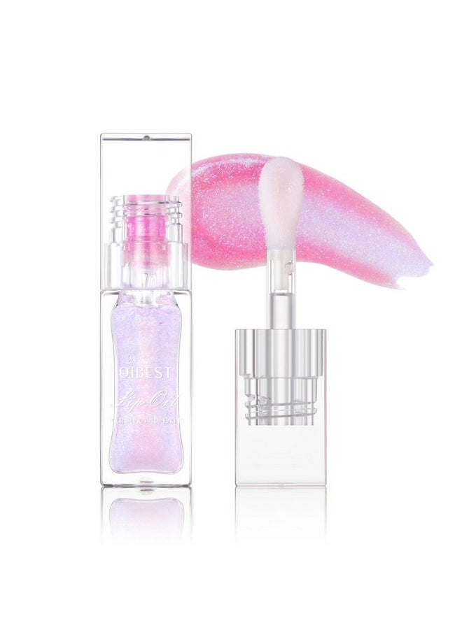 Hydrating Shimmer Lip Glow Oil, Color Changing Tint, Moisturizing Lip Oil, Glossy Transparent Plumping Lip Gloss, Tinted Lip Oil For Lip Care 0.23 Oz #Q2394-03