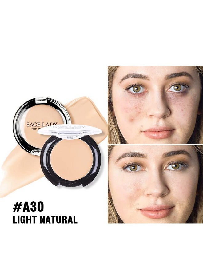 Rage Concealer Cream Makeup, Sace Lady Waterproof Matte Smooth Concealer Corrector Long Lasting For Dark Spot Under Eye Circles Cover, 6G/0.2Oz (#30 Light Natural)