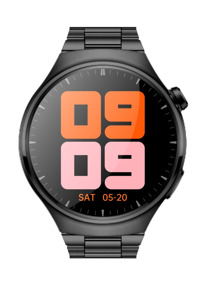 WATCH 4 Pro Black Chain Edition – The Ultimate Smartwatch with 1.62'' AMOLED Display, 2 Extra Straps for Elegant Style, Performance, and Everyday Sophistication