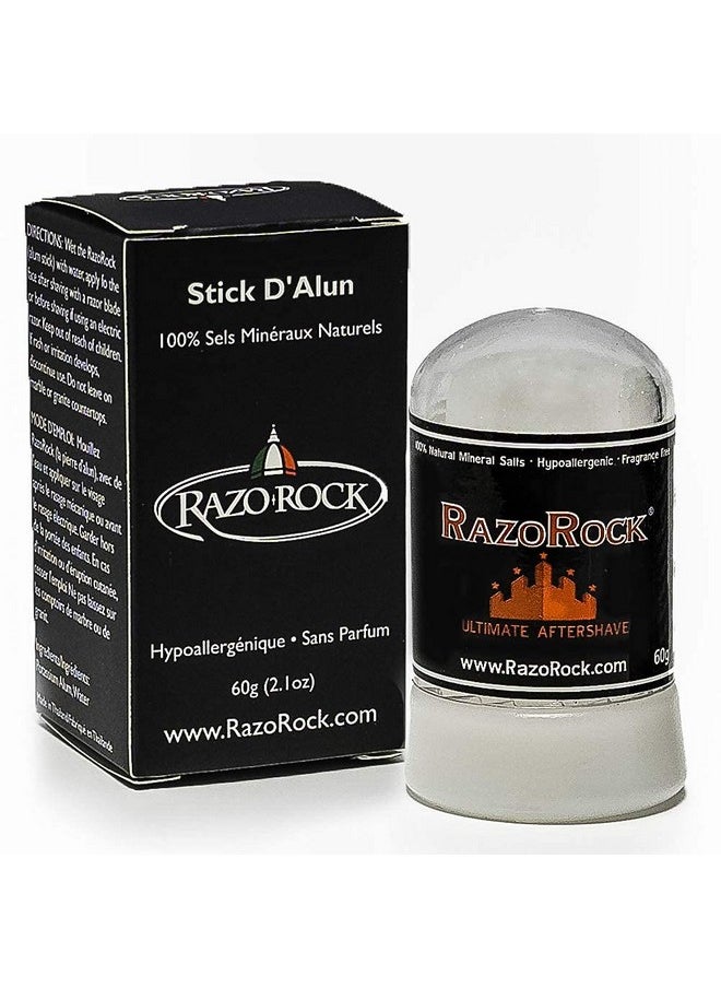 Alum Stick - 60 G - After Shave Stick - Natural Healing And Toning For Razor Cuts