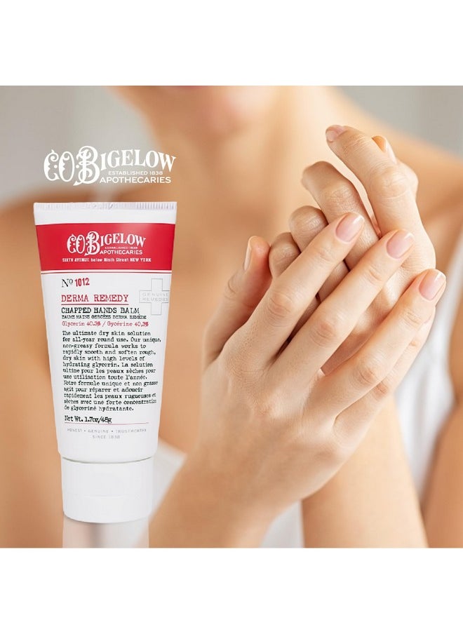C.O. Bigelow Chapped Hands Balm, No. 1012 With Glycerin (40.3%) 1.7 Oz, Hand Lotion Cream For Women And Men To Soften Dry Cracked Skin