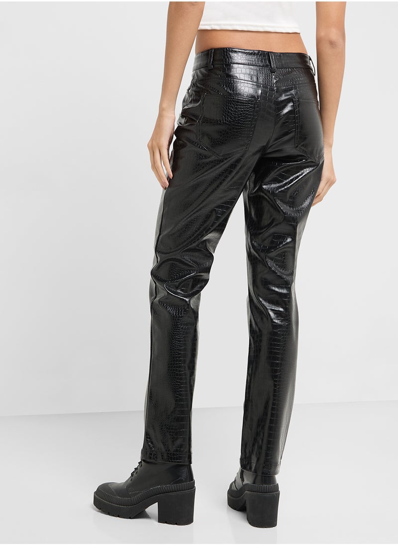 Mid Waist Pants