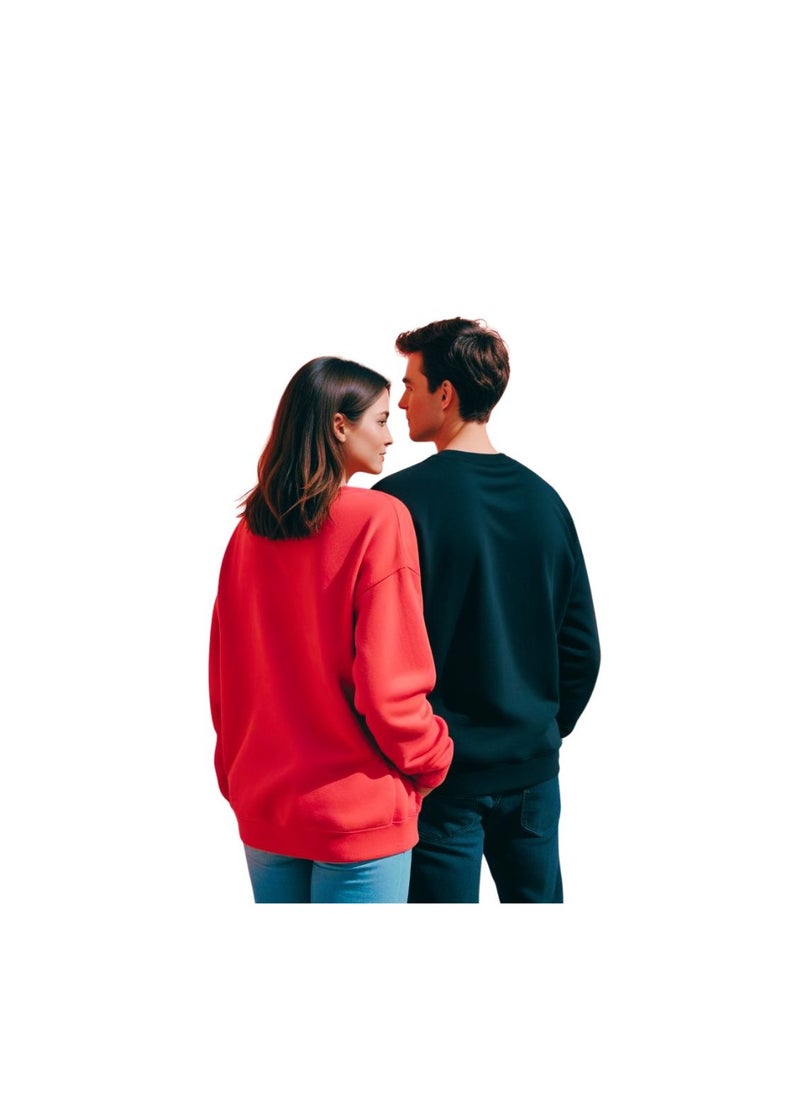 Valentine's Day Matching Couple Sweatshirts–Comfortable Round Neck Long Sleeve Cotton Sweatshirts–Romantic Couple Outfits