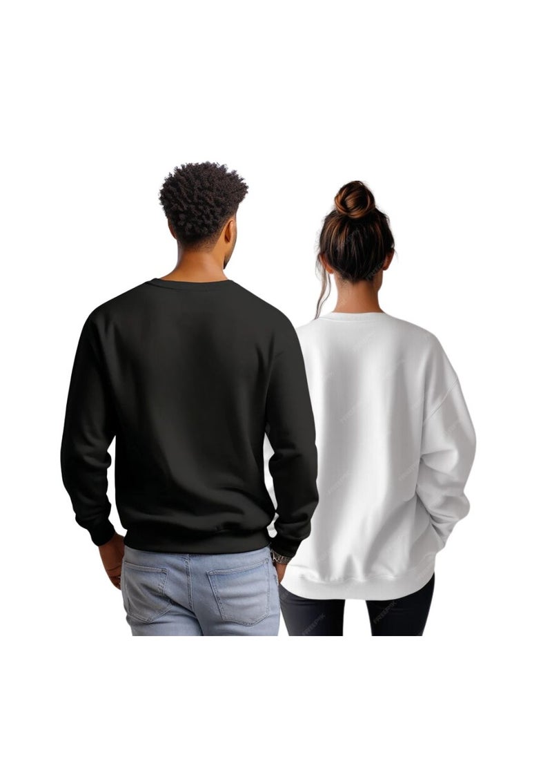 Valentine's Day Matching Couple Sweatshirts–Comfortable Round Neck Long Sleeve Cotton Sweatshirts–Romantic Couple Outfits