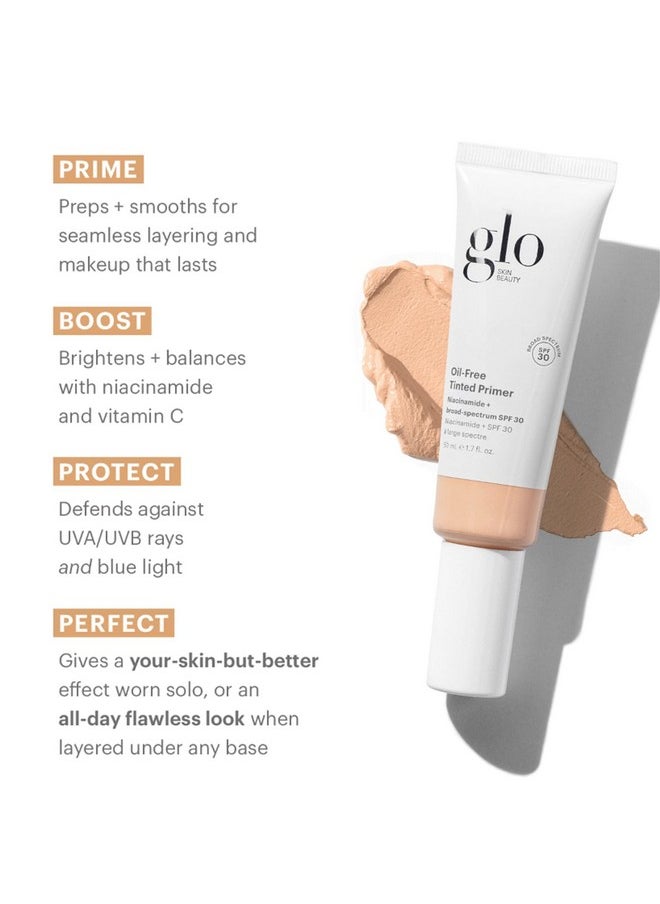Oil-Free Tinted Primer Spf 30, (Light) 1.7 Oz - Mineral Makeup For Face, 4-In-1 Foundation Primer, Sheer Coverage, Skincare & Sunscreen With Broad Spectrum Uva/Uvb Protection