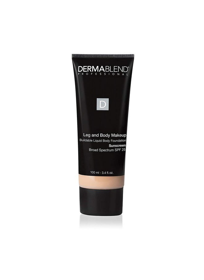 Leg And Body Makeup, With Spf 25. Skin Perfecting Body Foundation For Flawless Legs With A Smooth, Even Tone Finish, 3.4 Fl. Oz.