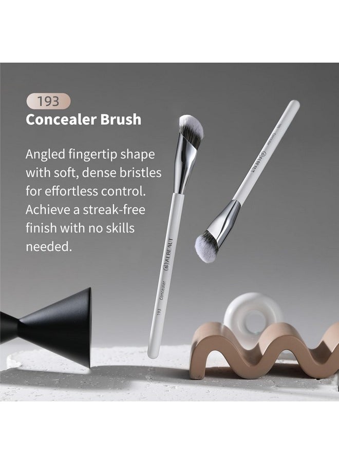 Concealer Brush, Angled Under Eye Makeup Small Foundation Precision Face Blending Brush (193 Concealer Brush)