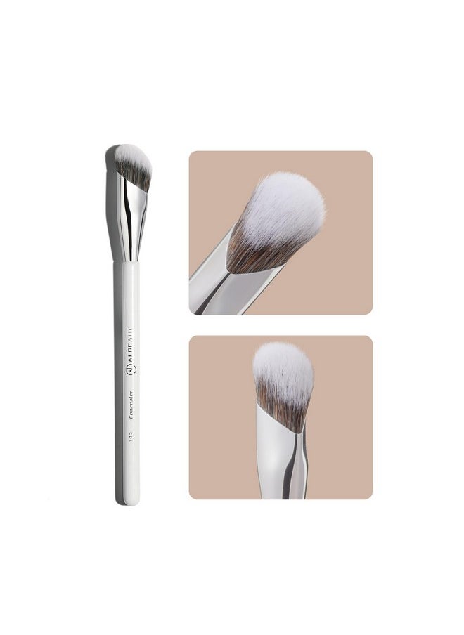 Concealer Brush, Angled Under Eye Makeup Small Foundation Precision Face Blending Brush (193 Concealer Brush)