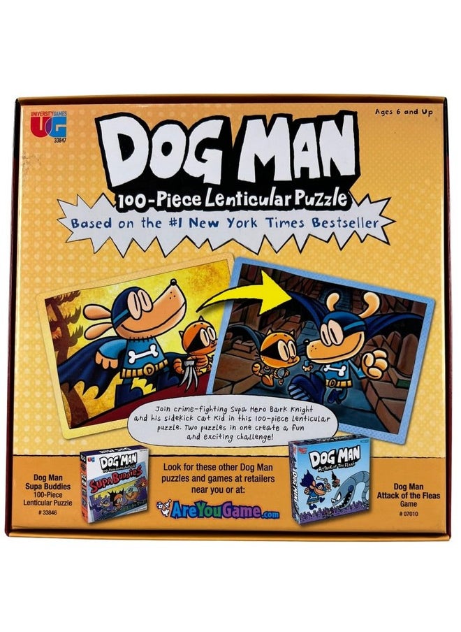 | Dog Man Adventures Lenticular 100 Piece Puzzle