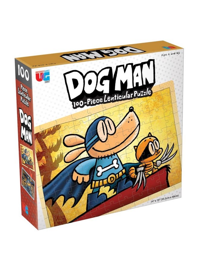 | Dog Man Adventures Lenticular 100 Piece Puzzle