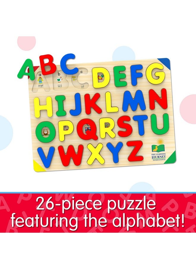 : Lift & Learn Abc Puzzle - Alphabet Puzzles For Toddlers - Preschool Games & Activities For Children Ages 3-6 Years (26 Pieces)