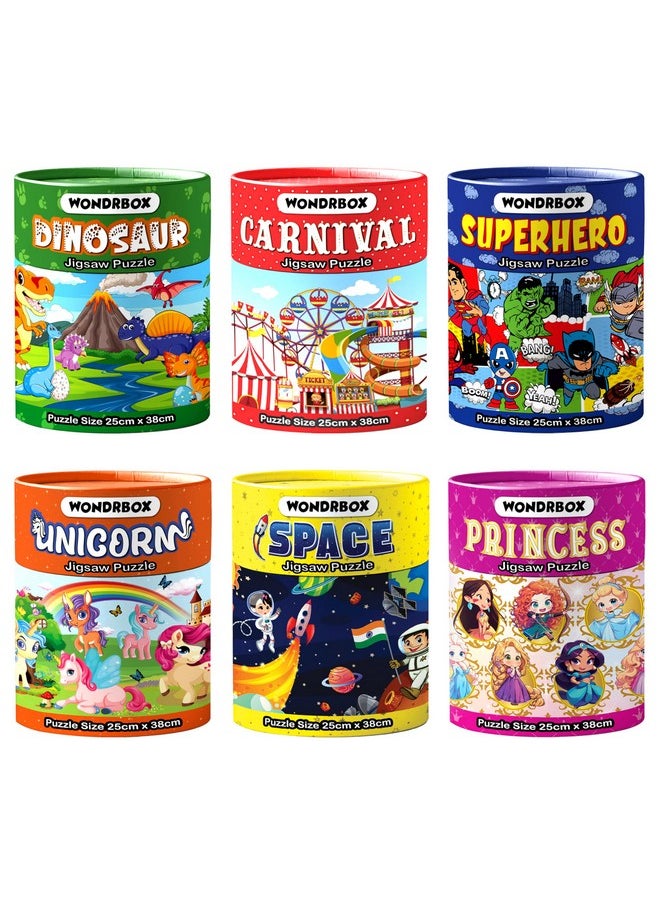 Jigsaw Puzzle For Kids For Age 5 6 7 Years Boys And Girls | 60 Pieces | Size 15X10 Inches (Pack Of 6 Puzzle)