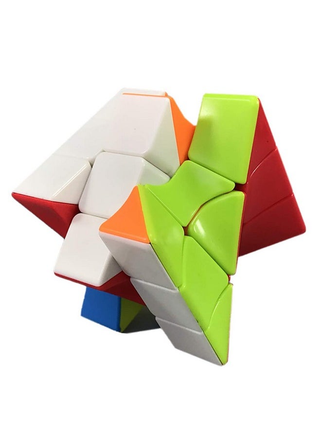 Cube Twist 3X3 Stickerelss Speed Cube Vivid Color Magic Puzzle Toys Puzzle Boxes(Twist 3Rd Order)