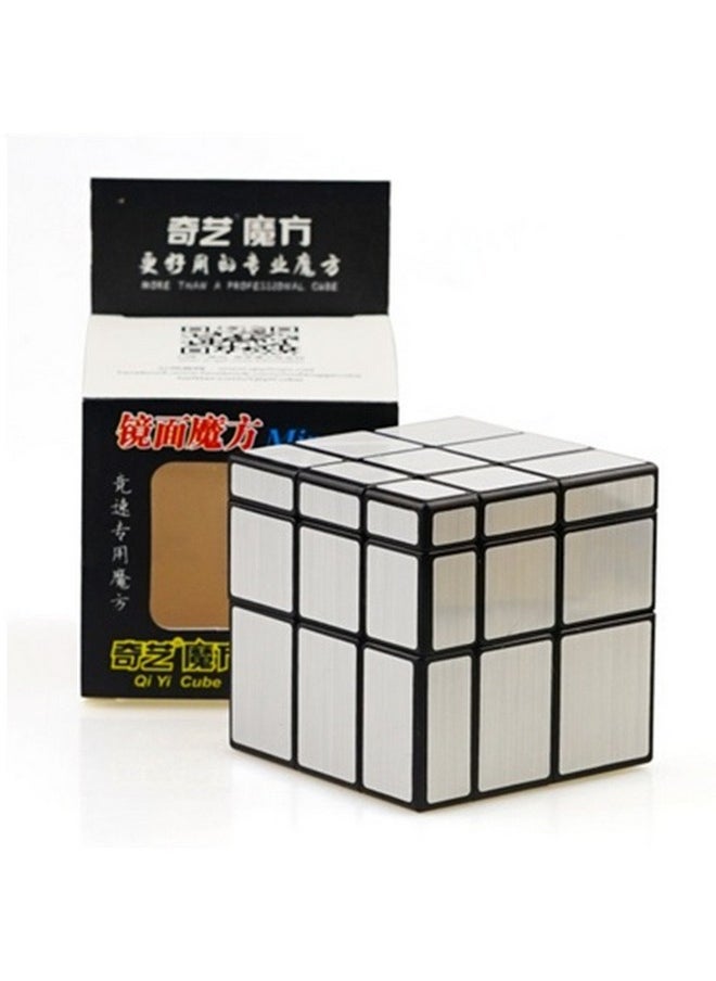 Mirror Cube 3X3X3 Silver Sticker Magic Cube Black 3X3 Silver Mirror Blocks Speed Cube Mirror Cube 3X3X3 Speed Cube