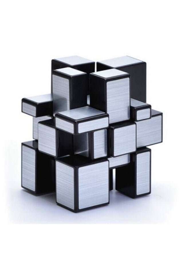 Mirror Cube 3X3X3 Silver Sticker Magic Cube Black 3X3 Silver Mirror Blocks Speed Cube Mirror Cube 3X3X3 Speed Cube