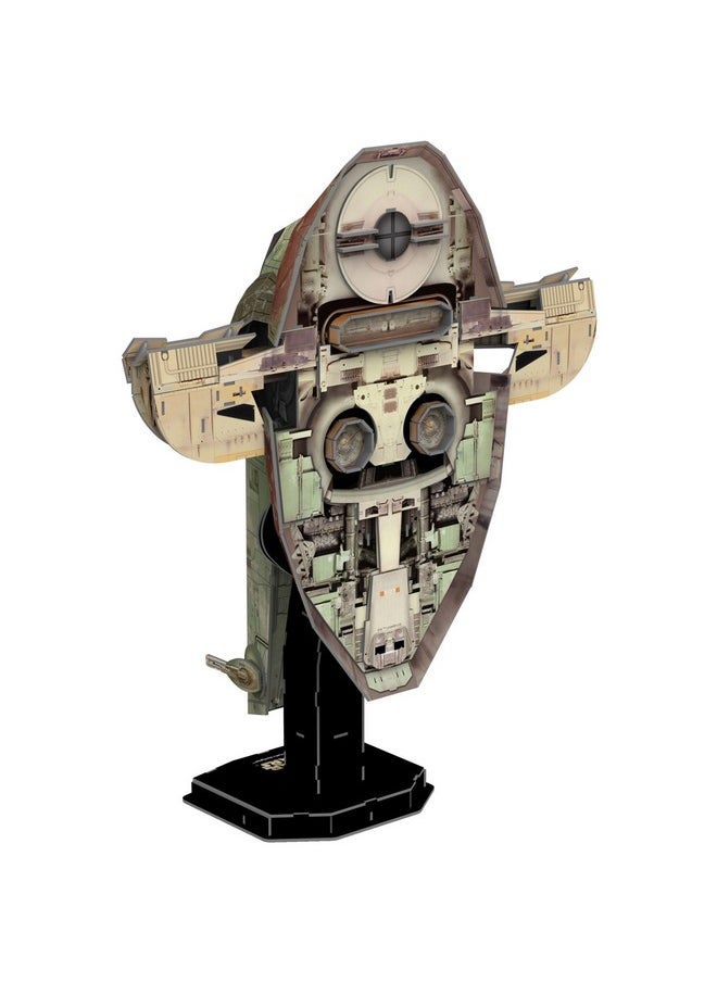 4D Puzzle - Star Wars: The Mandalorian: Boba Fett’S Starfighter - 130 Paper Model Kit For Teens And Adults - Ages 14+