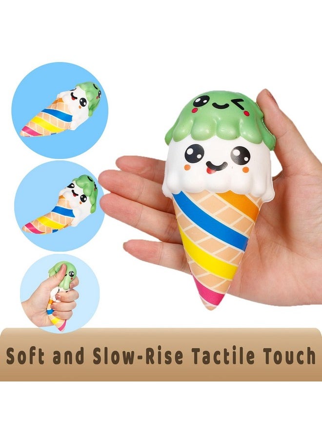 2Pcs Squishies Set Toys Squeeze Ice Cream Kawaii Slow Rising Scented Kid Toys Cute Food Collect Halloween Ideas