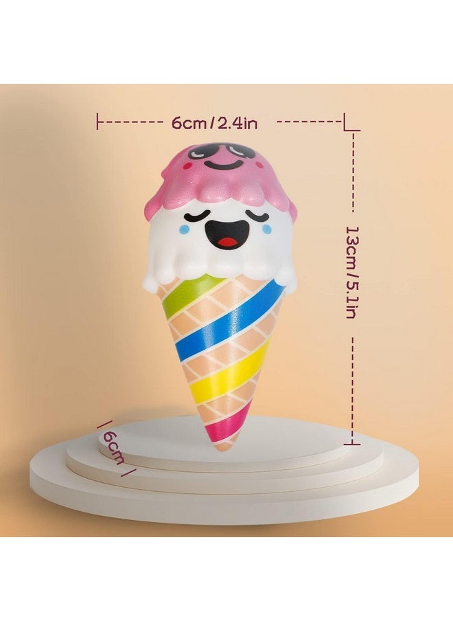 2Pcs Squishies Set Toys Squeeze Ice Cream Kawaii Slow Rising Scented Kid Toys Cute Food Collect Halloween Ideas