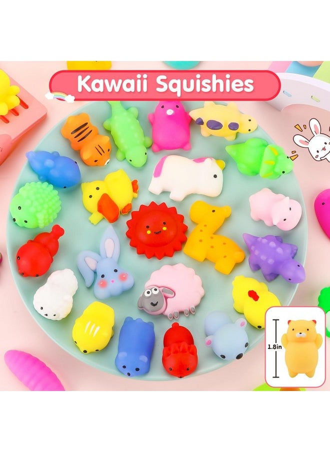 45Pcs Mochi Squishy Toys Mini Squishies Kawaii Animal Squishies Party Favors For Kids Cat Panda Unicorn Squishy Novelty Stress Relief Toys Birthday Gifts Goody Bags Class Prizes Pinata Fillers