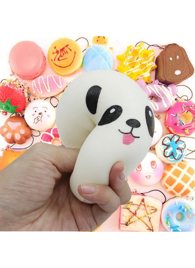 Upgraded Coluans 30Pcs Kawaii Squishies Random Super Slow Rising Squeeze Fidget Toy Bun Phone Straps Stress Relief Toys For Adults Birthday Favors For Kids Treasure Box Pinata Pretend Play