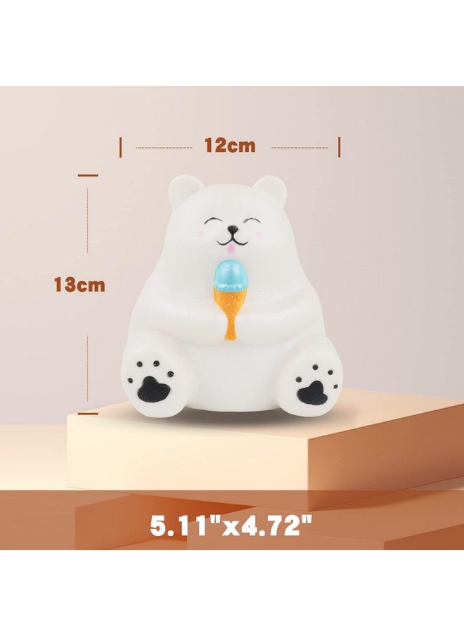 Jumbo Squishys Bear Animal Toys Cute Squishies White Bear Slow Rise Squeeze Animal Toy Sets Relief Stress For Kids Adult Valentines Day Idea