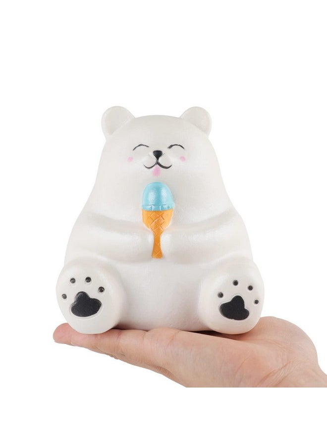 Jumbo Squishys Bear Animal Toys Cute Squishies White Bear Slow Rise Squeeze Animal Toy Sets Relief Stress For Kids Adult Valentines Day Idea