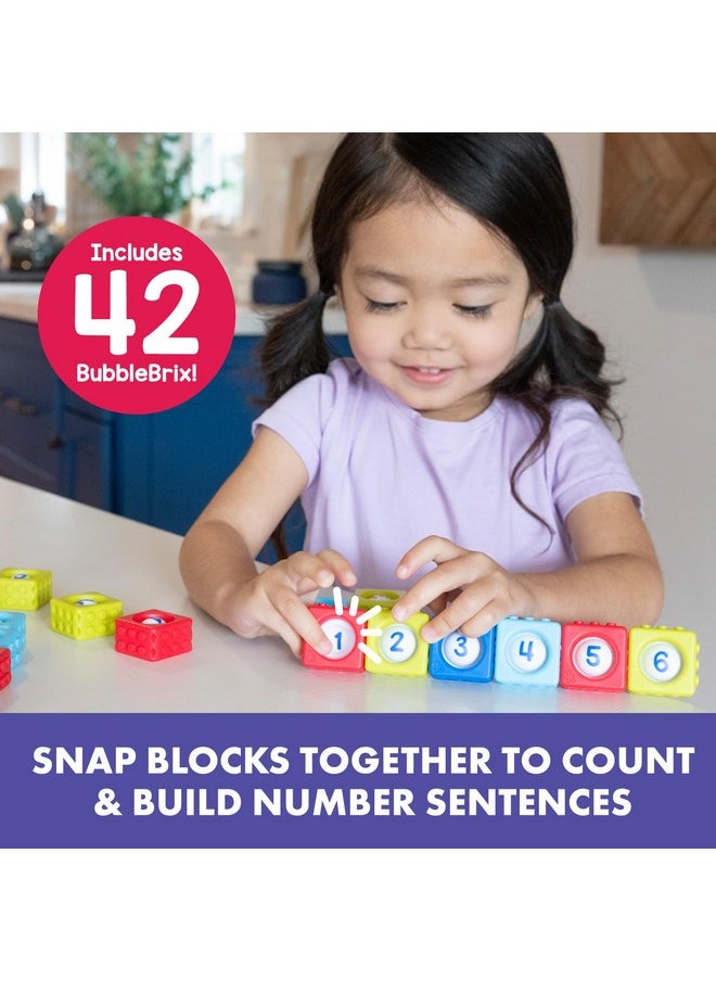 Number Bubblebrix - Toddler Learning Toys, Learn Numbers, Fidget Popper Learning Toys, Gift For Kids Ages 3+