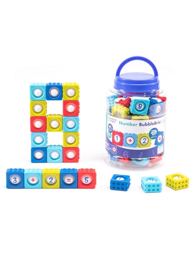 Number Bubblebrix - Toddler Learning Toys, Learn Numbers, Fidget Popper Learning Toys, Gift For Kids Ages 3+
