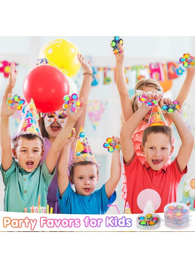 24 Pack Party Favors Fidget Spinners For Kids 4-8 8-12, Goodie Bags Christmas Stocking Stuffers For Kids 3-5, Pop Mini Fidget Toys Bulk Classroom Prizes, Toddler Birthday Party Return Gifts