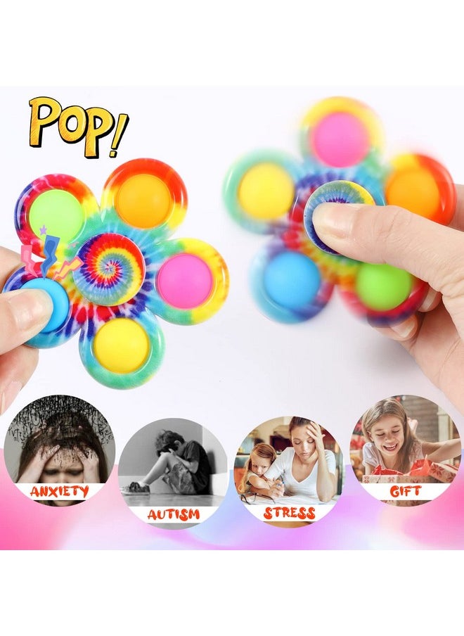 24 Pack Party Favors Fidget Spinners For Kids 4-8 8-12, Goodie Bags Christmas Stocking Stuffers For Kids 3-5, Pop Mini Fidget Toys Bulk Classroom Prizes, Toddler Birthday Party Return Gifts