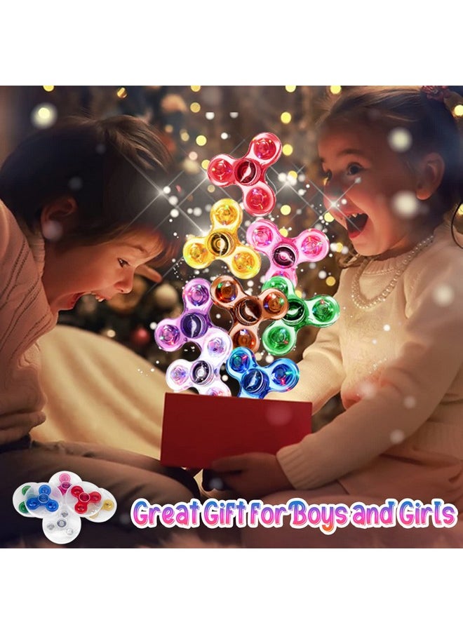 12 Packs Fidget Spinners For Kids Adults, Light Up Party Favors Christmas Stocking Stuffers For Kids 8-12, Adhd Fidget Toys Bulk Glow In The Dark Party Supplies, Fidgets For Classroom Prizes