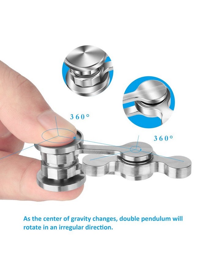 Fidget Spinner, Ultra Durable Stainless Fidget Toys, Metal Focus Finger Spinning Toy, Stress Relief Boredom Killing Time Sensory Toys For Adults Kids