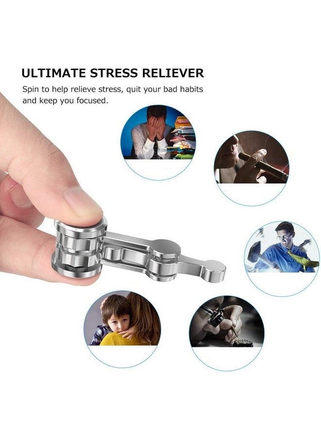 Fidget Spinner, Ultra Durable Stainless Fidget Toys, Metal Focus Finger Spinning Toy, Stress Relief Boredom Killing Time Sensory Toys For Adults Kids