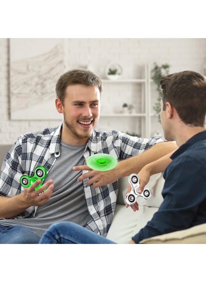 2Pcs Fidget Spinner For Kids Adults Stress Relief Sensory Fidget Toys Cool Electroplated Fidget Spinners Adhd Autism Christmas Birthday Gifts Stocking Stuffers Classroom Prizes For Boys Girls