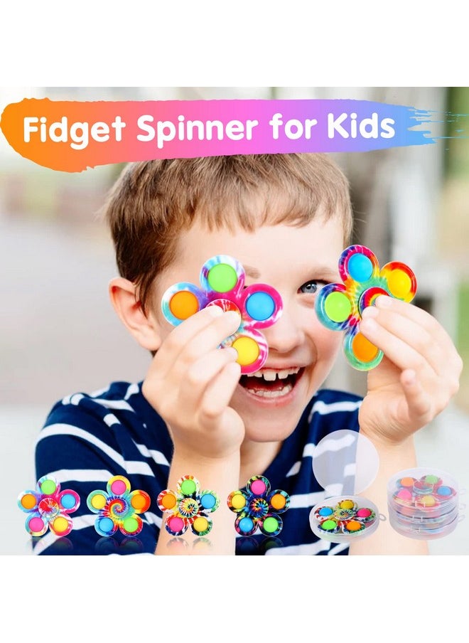Fidget Spinners Pop 2 Pack, Kids Christmas Stocking Stuffers Sensory Fidget Toys For Kids 8-12 4-8 Bulk, Adhd Autism Fidget Toys For Toddler 1-3 Boys Girls, Classroom Prizes Birthday Gifts