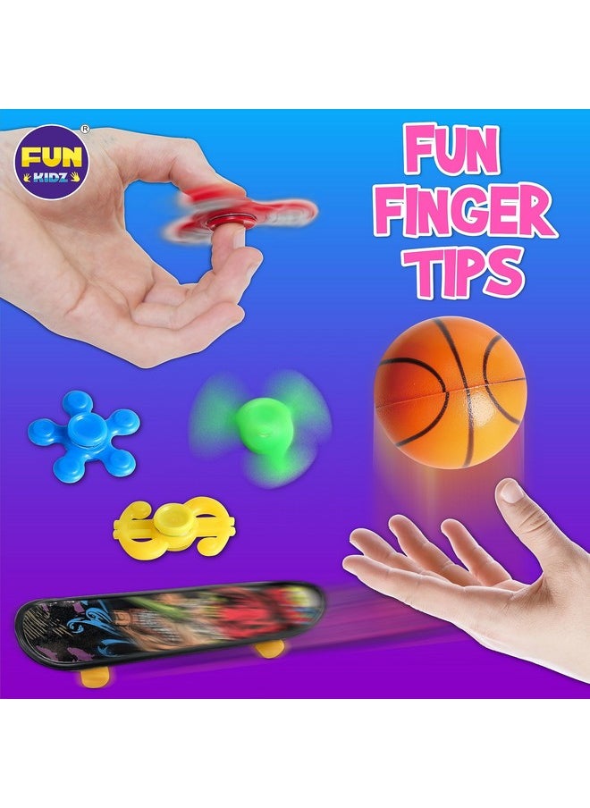 Fidget Pack Box For Boys Girls 4-12, Funkidz Fidget Toys For Kids 5-7 Autistic Sensory Mystery Birthday Gifts In Reusable Portable Treasure Box Nice Party Favors