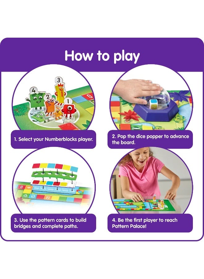 Learning Resources Numberblocks Race to Pattern Palace Board Game