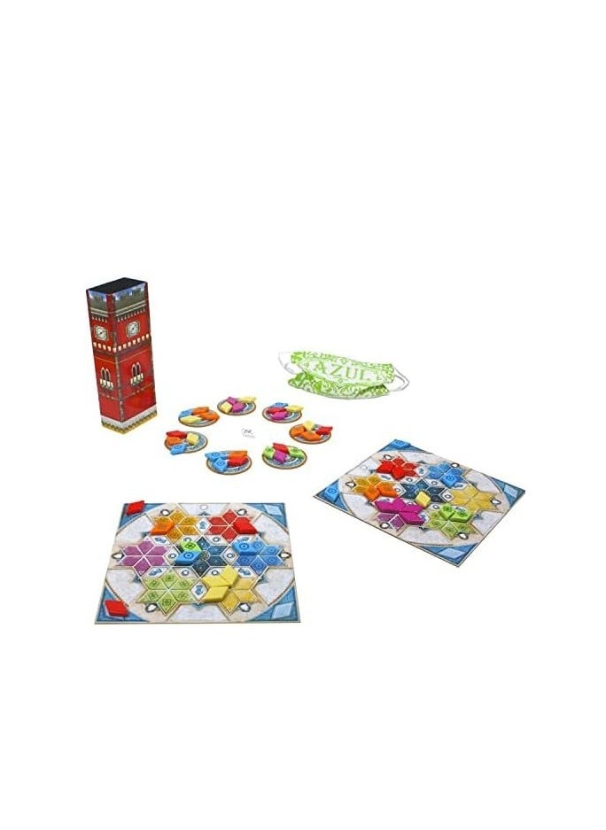 Azul: Summer Pavilion | 2-4 Players | Official Version | English, Arabic and French Language | Family Game For Ages 8+ | Board Game - Abstract | Original