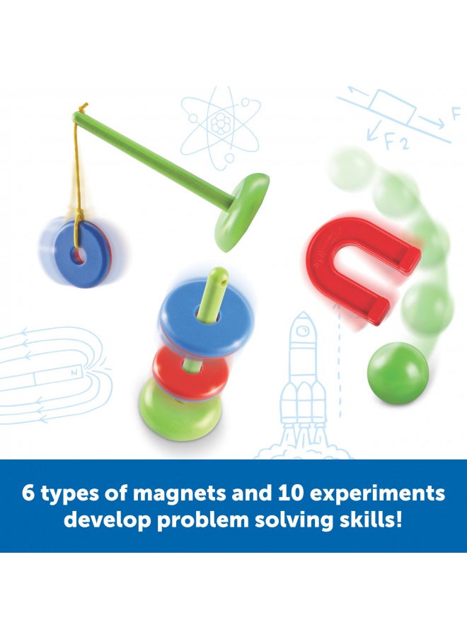 Learning Resources STEM Explorers -Ages 5+,39 Pieces, Magnet Movers, Critical Thinking Skills, STEM Certified Toys, Magnets Kids,Magnet Set,Back to School Gifts,Teacher Supplies