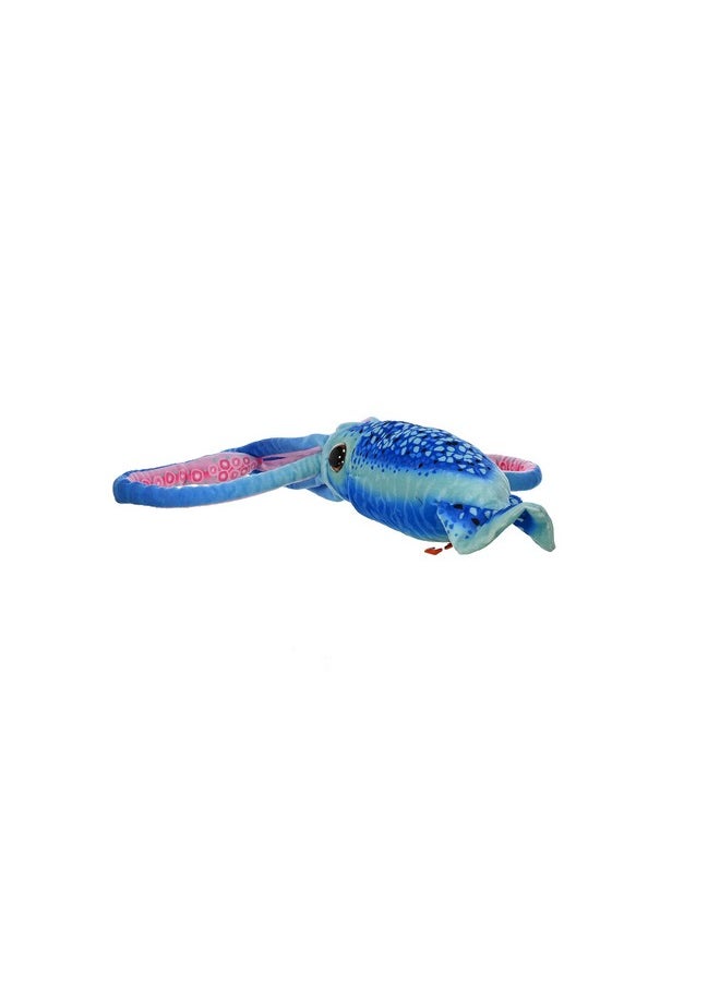 Wr Print Squid Plush, Stuffed Animal, Plush Toy, Gifts For Kids, Blue, 22