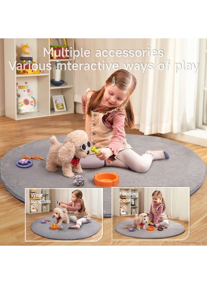 Remote Control Electronic Plush Puppy Dog Toy, Fun Interactive Toys,Walks,Barks,Shake Tail,Dress Up Realistic Stuffed Animal Dog, Gift For Girls Boys Age 3-6 Year Old