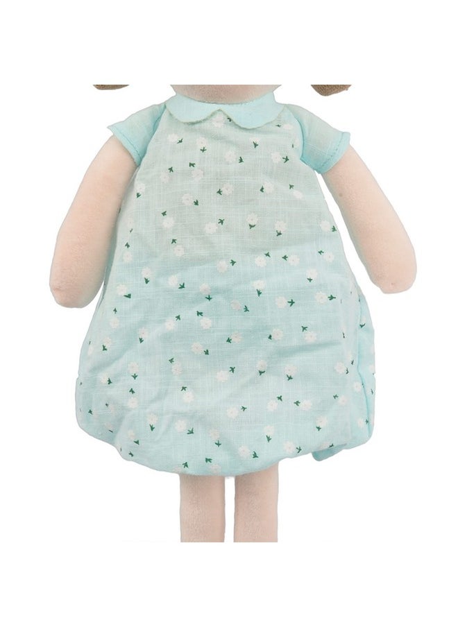 Toys, Soft Plush Mint Blue Emily Rag Doll, 15