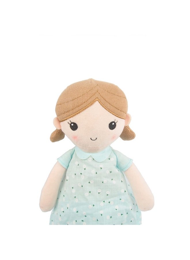Toys, Soft Plush Mint Blue Emily Rag Doll, 15
